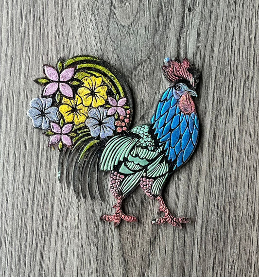 Resin Rooster Coaster