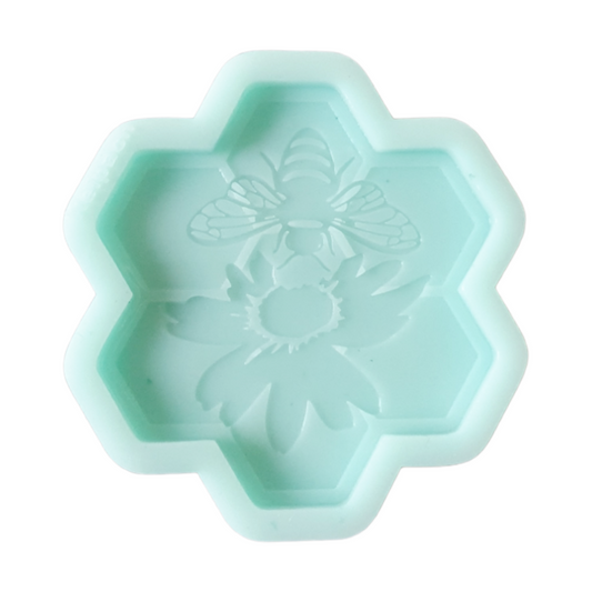 Bee On Flower Silicone Resin Mould - Keipach