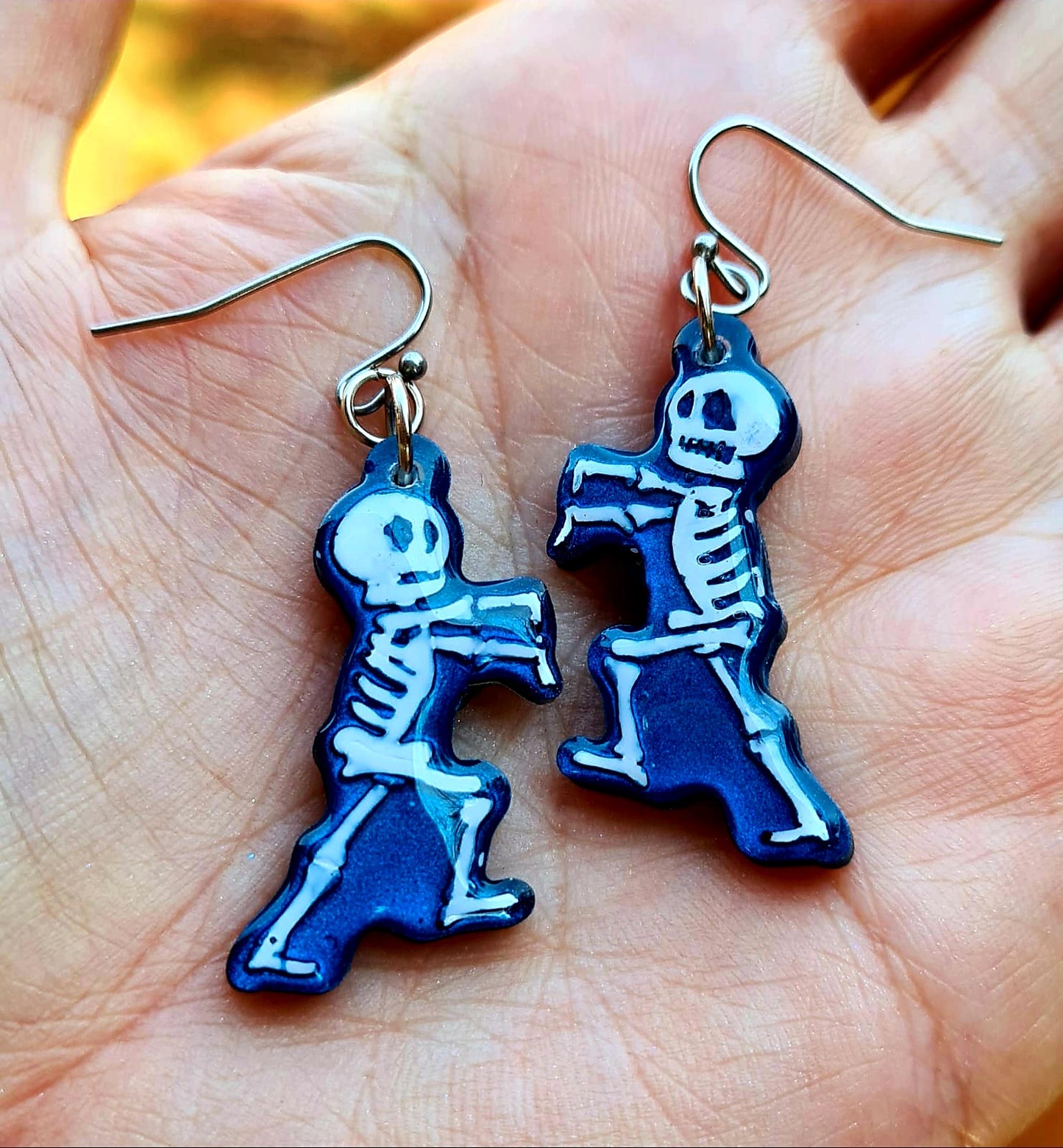 Skeleton Earrings Silicone Resin Mould - Keipach