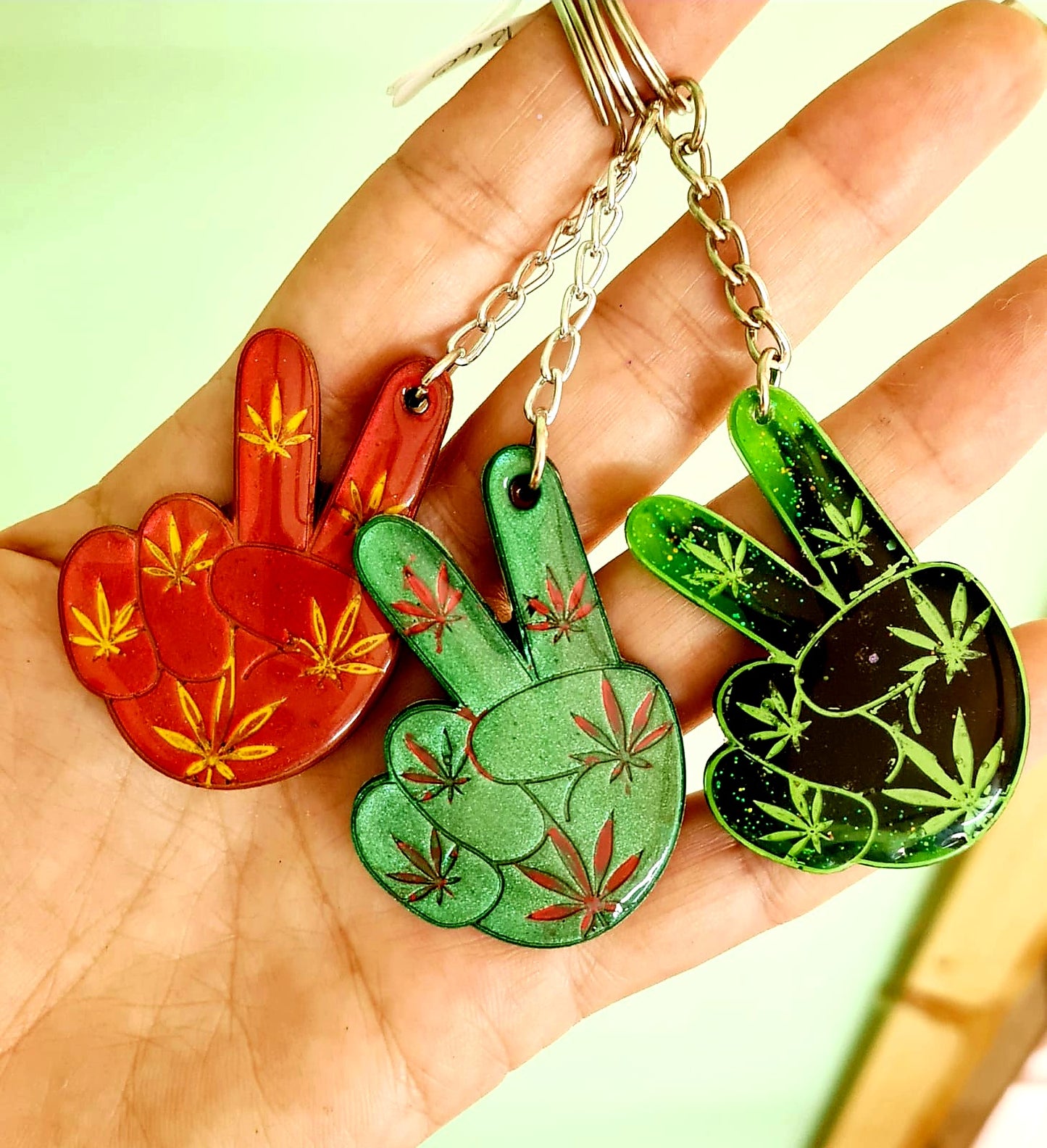 Cannabis Peace Silicone Resin Mould - Keipach