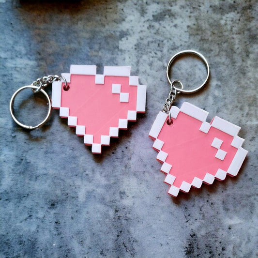 8-Bit Heart Keychain - Keipach