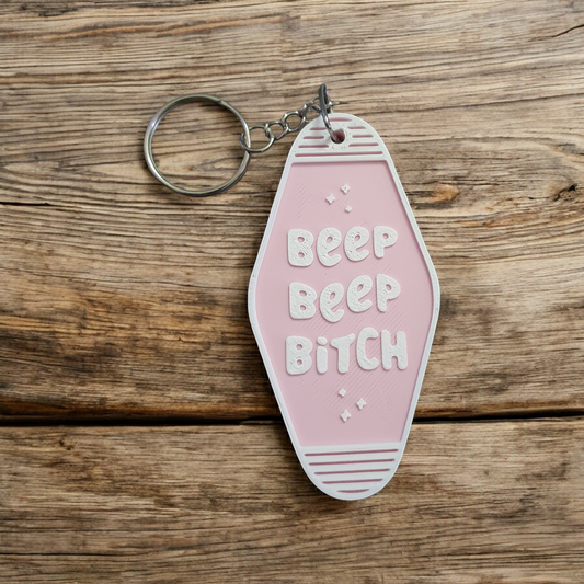 Beep Beep Bitch Keychain