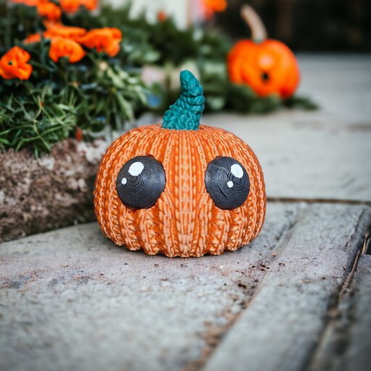 Crocheted Pumpkin & Crocheted Pumpkin Keychain - Keipach