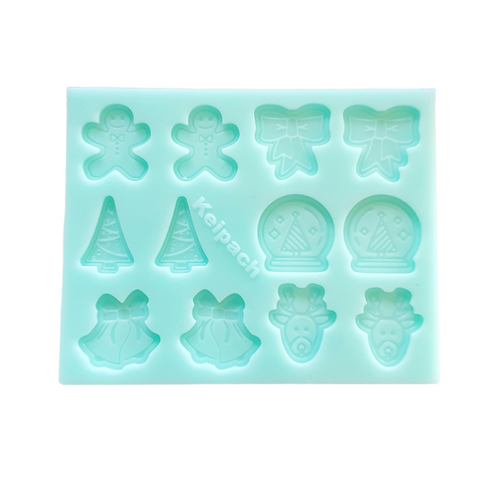 Christmas Earring Set Silicone Resin Mould - Keipach