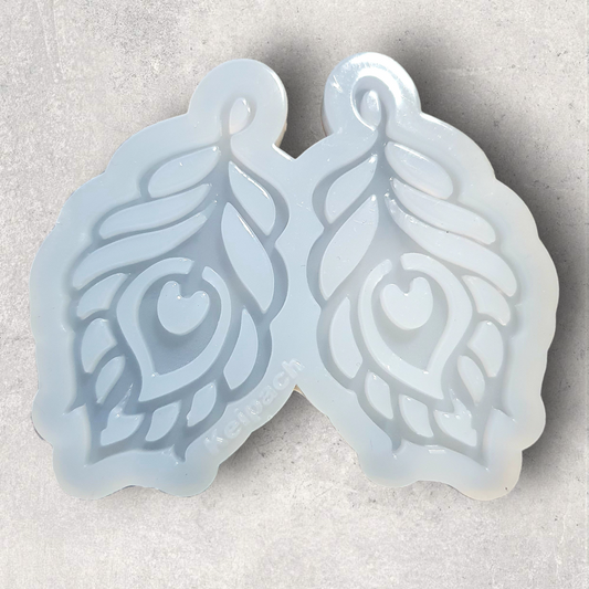 Feather Earrings Silicone Resin Mould - Keipach