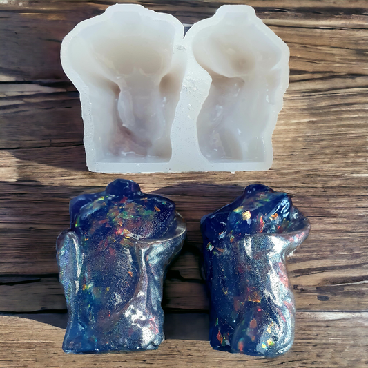 Male and Female Angel Torso Pendants Silicone Resin Mould - Keipach