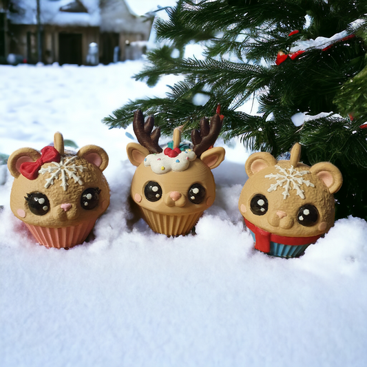 Christmas Cupcake Bear Set - Keipach
