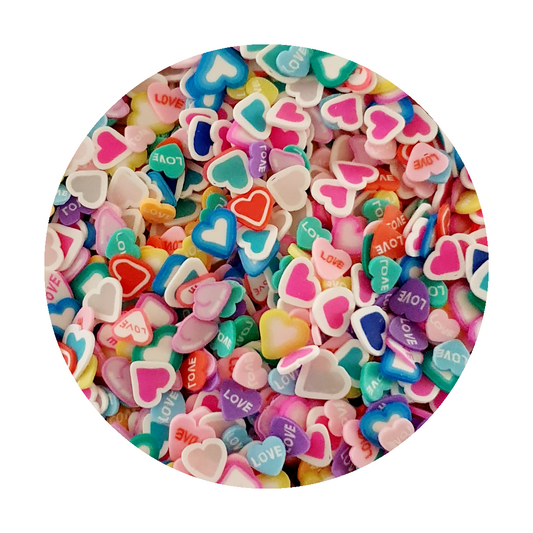 Assorted Hearts Polymer Clay - Keipach