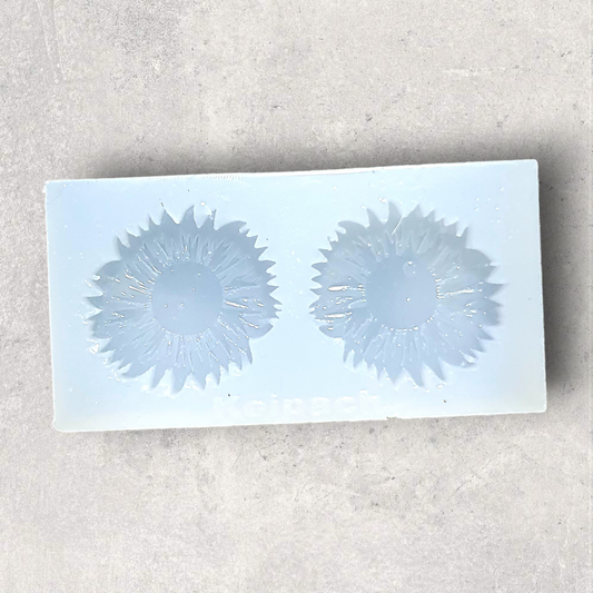 Sunflower Studs Silicone Resin Mould - Keipach