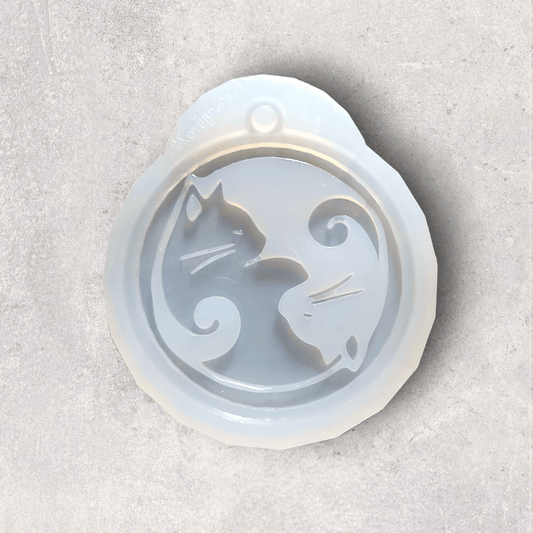 Yin Yang Cats Silicone Resin Mould - Keipach