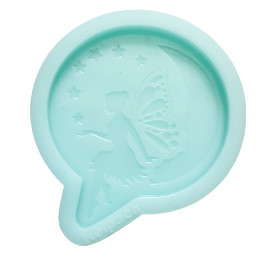 Fairy Sitting on a Moon Silicone Resin Mould - Keipach