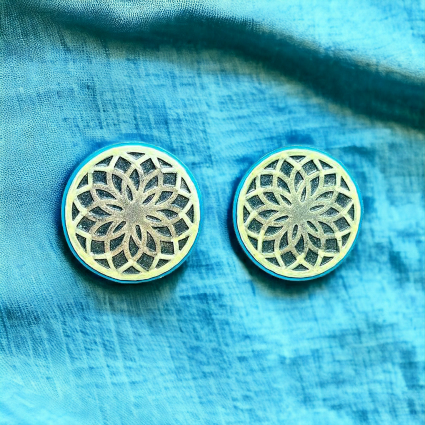 Mandala Earrings Silicone Resin Mould - Keipach