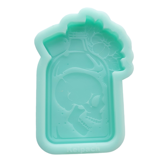Floral Poison Closed Bottle Silicone Resin Mould - Keipach