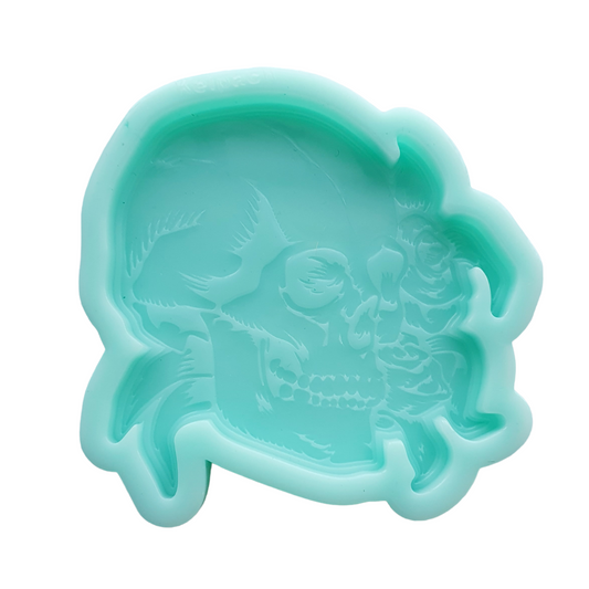Floral Skull Silicone Resin Mould - Keipach