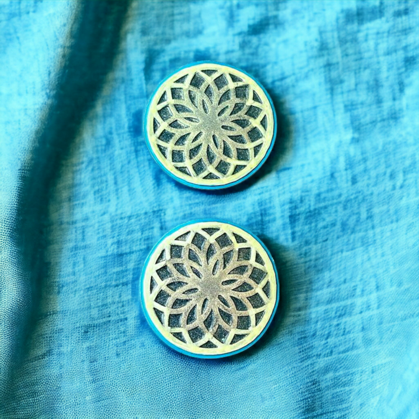 Mandala Earrings Silicone Resin Mould - Keipach