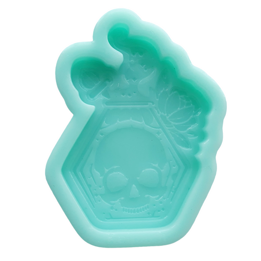 Floral Poison Open Bottle Silicone Resin Mould - Keipach