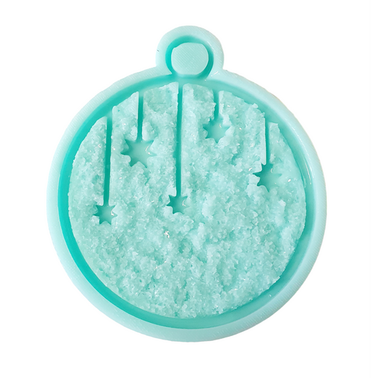 Christmas Stars Druzy Bauble Silicone Resin Mould - Keipach