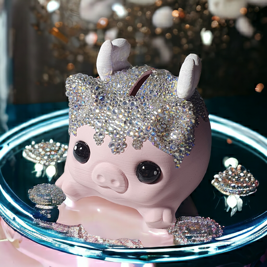 Piggy Bank - Pink Bling Exclusive - Keipach