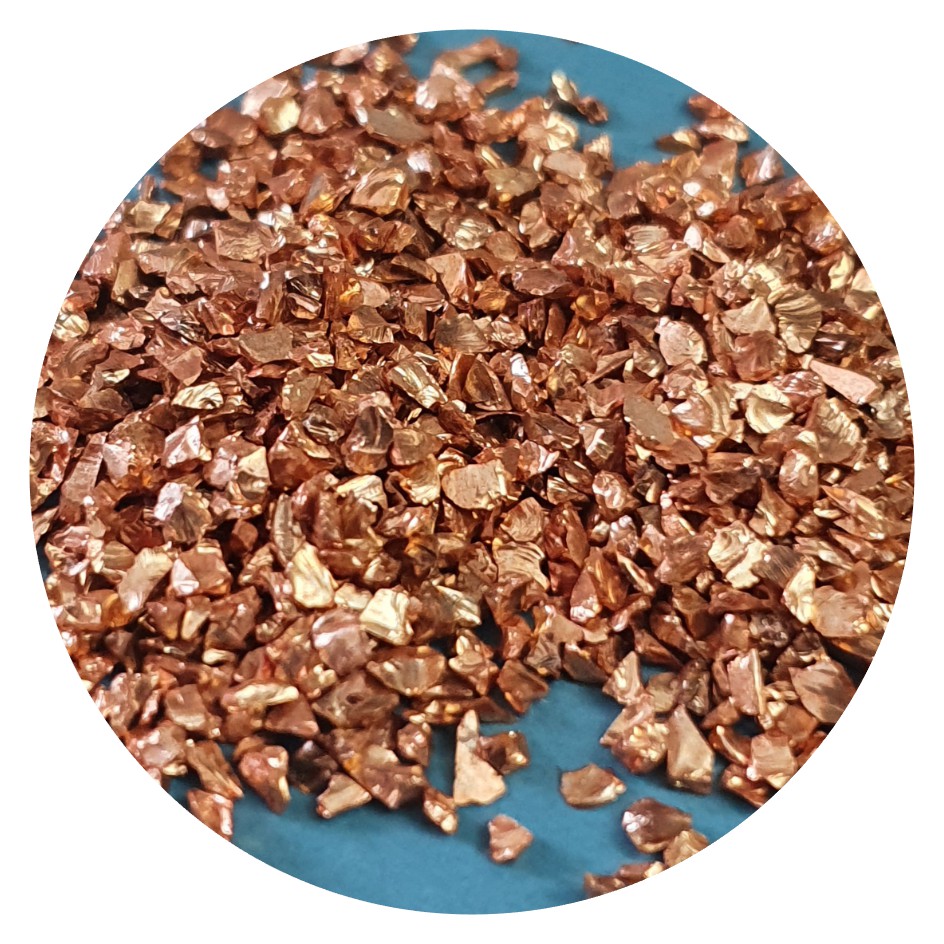 Metallic Glass Chips - Copper (Medium) - Keipach