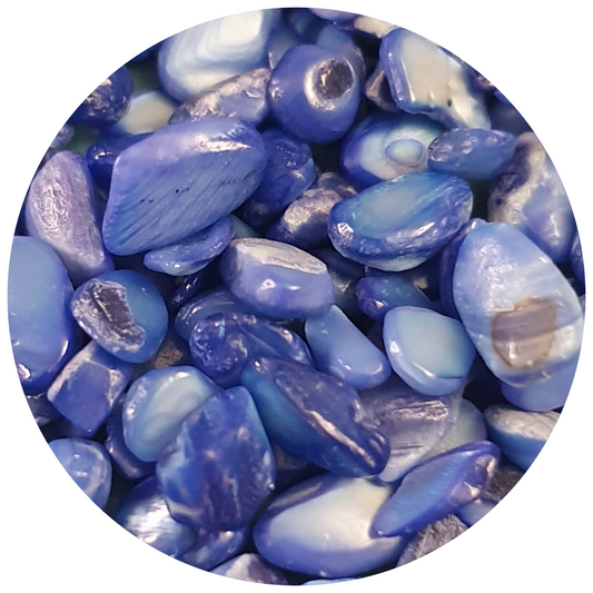 Smooth Shell Pieces - Blue - Keipach