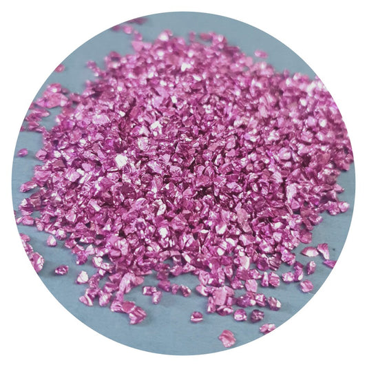 Metallic Glass Chips - Purple (Medium) - Keipach