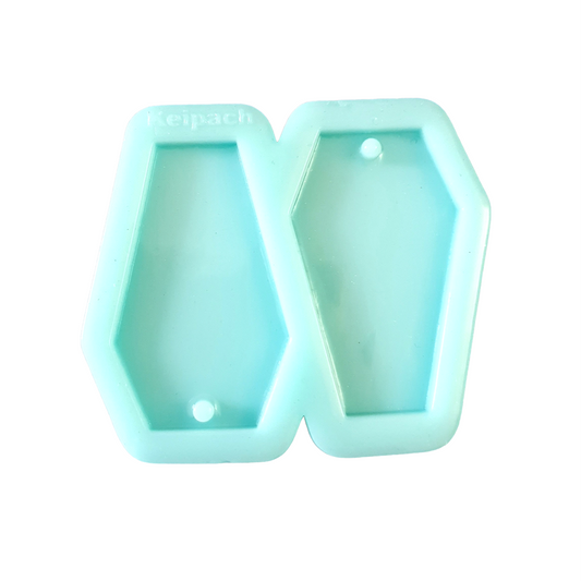 Coffin Earrings Silicone Resin Mould - Keipach