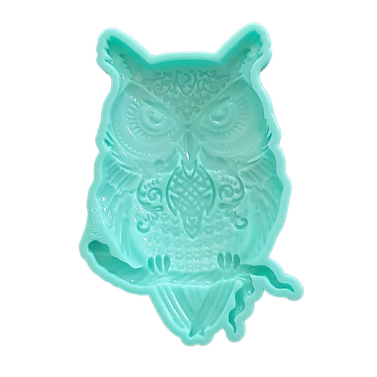 Ornamental Owl Silicone Resin Mould - Keipach