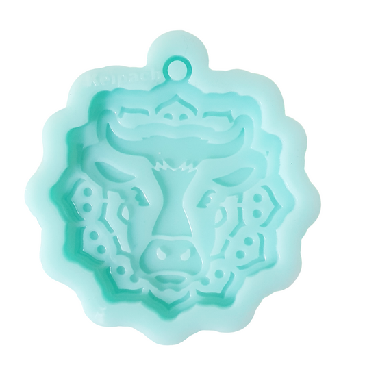 Cow Mandala Silicone Resin Mould - Keipach