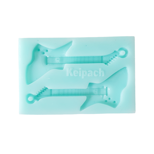 Guitar Earrings Silicone Resin Mould - Keipach