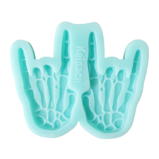 Skeleton Hand Earrings Silicone Resin Mould - Keipach