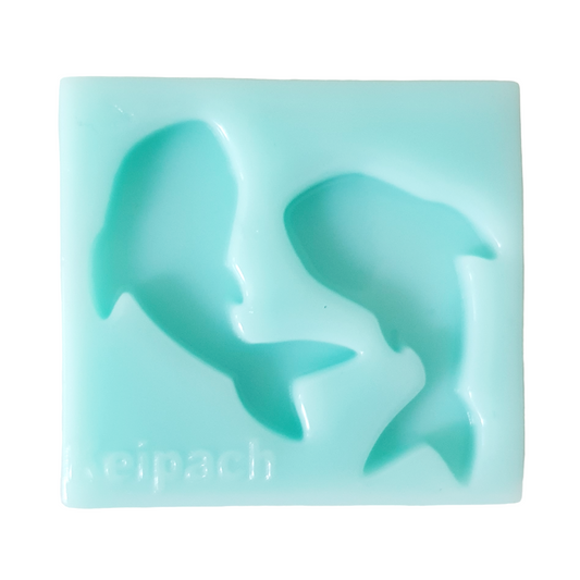 Dolphin Studs Silicone Resin Mould - Keipach