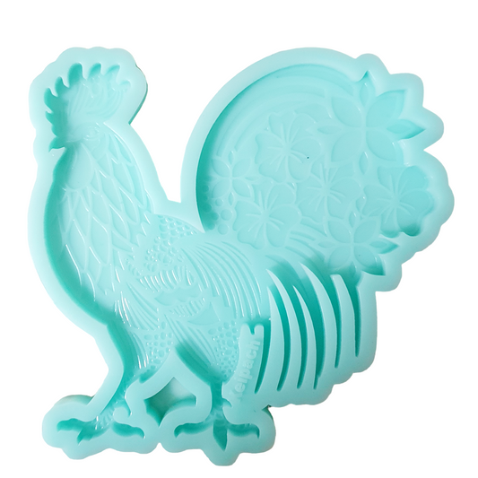 Rooster Coaster Silicone Resin Mould - Keipach