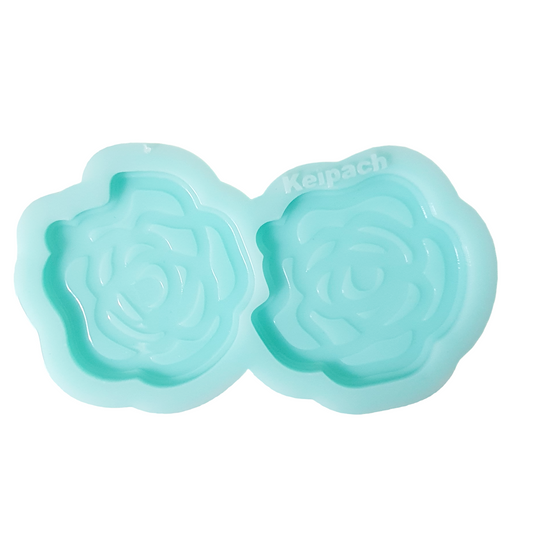 Rose Earrings Silicone Resin Mould - Keipach