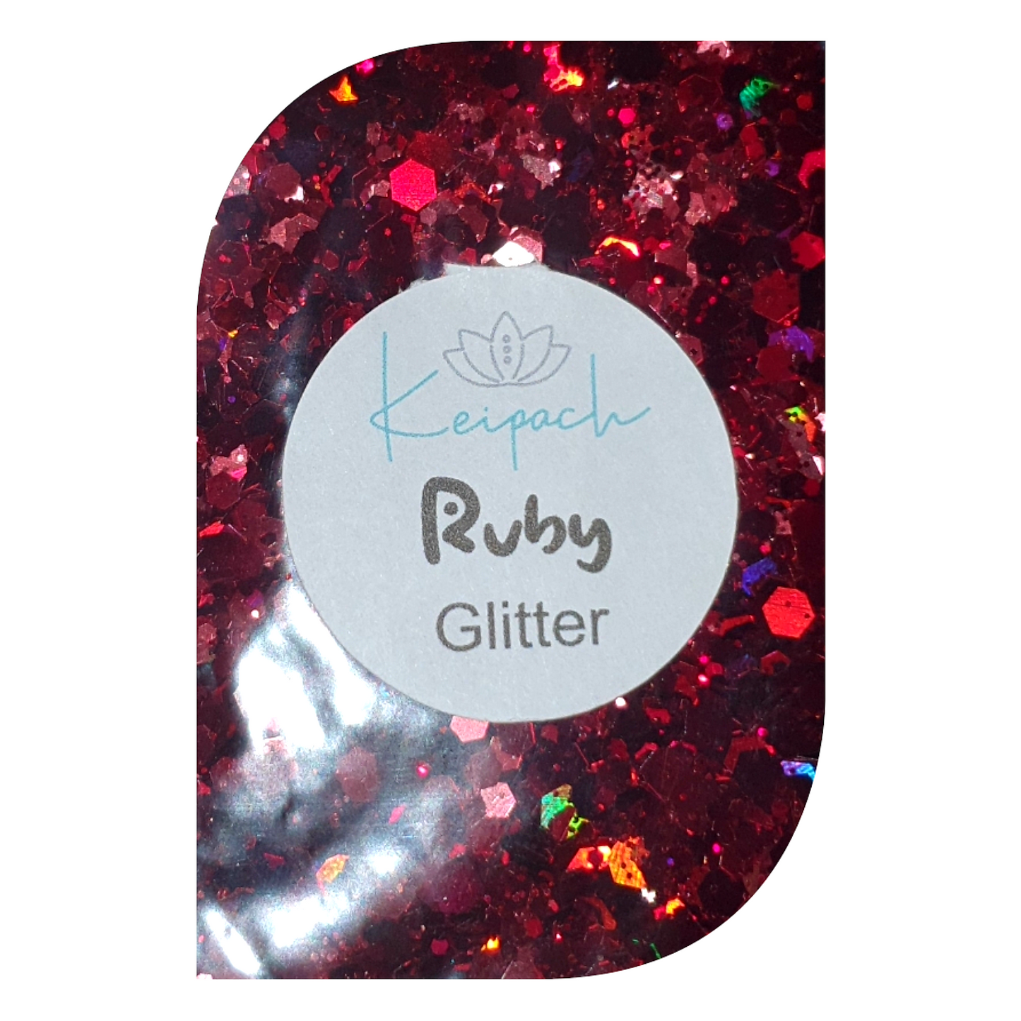 Chunky Holographic Glitter - Ruby - Keipach