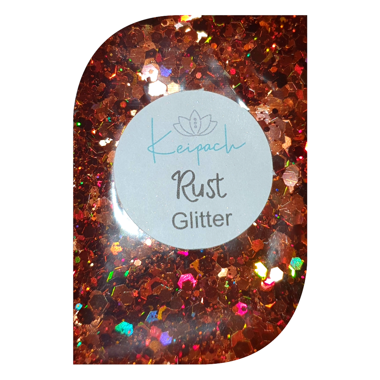 Chunky Holographic Glitter - Rust - Keipach