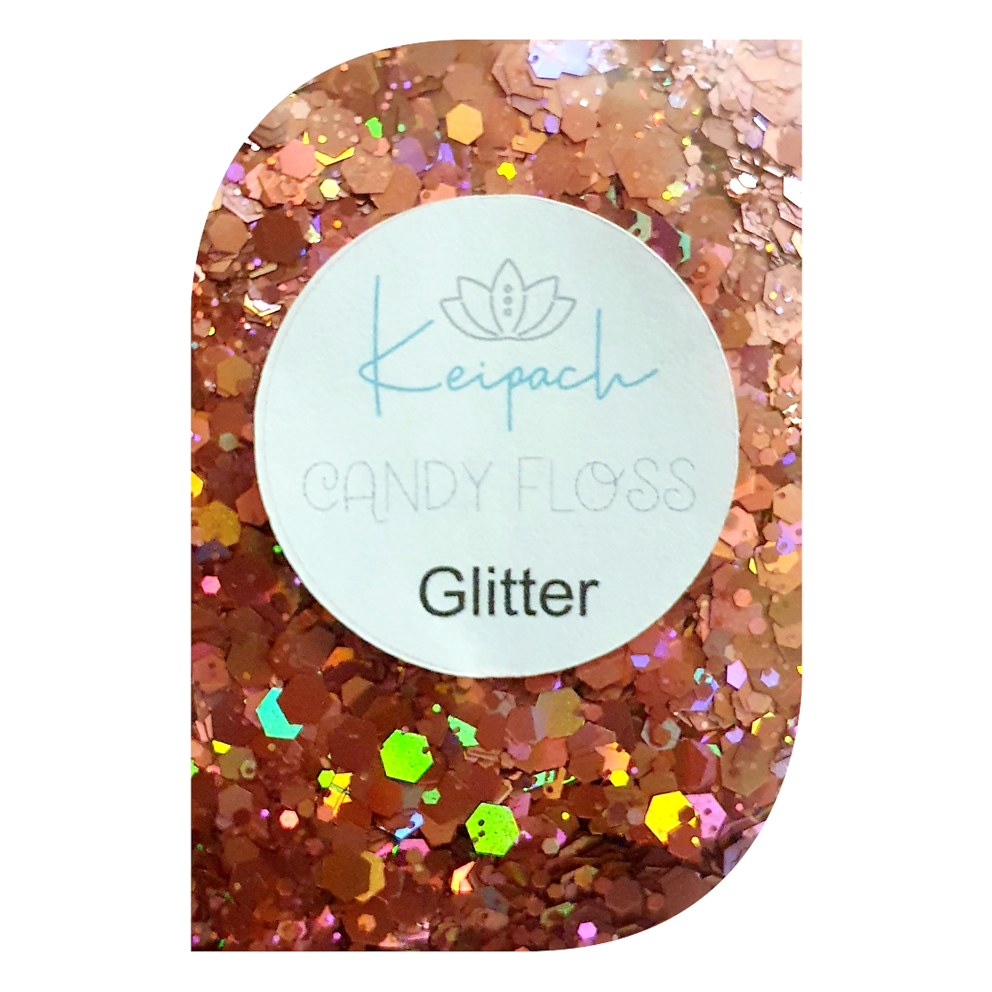 Chunky Holographic Glitter - Candy Floss - Keipach