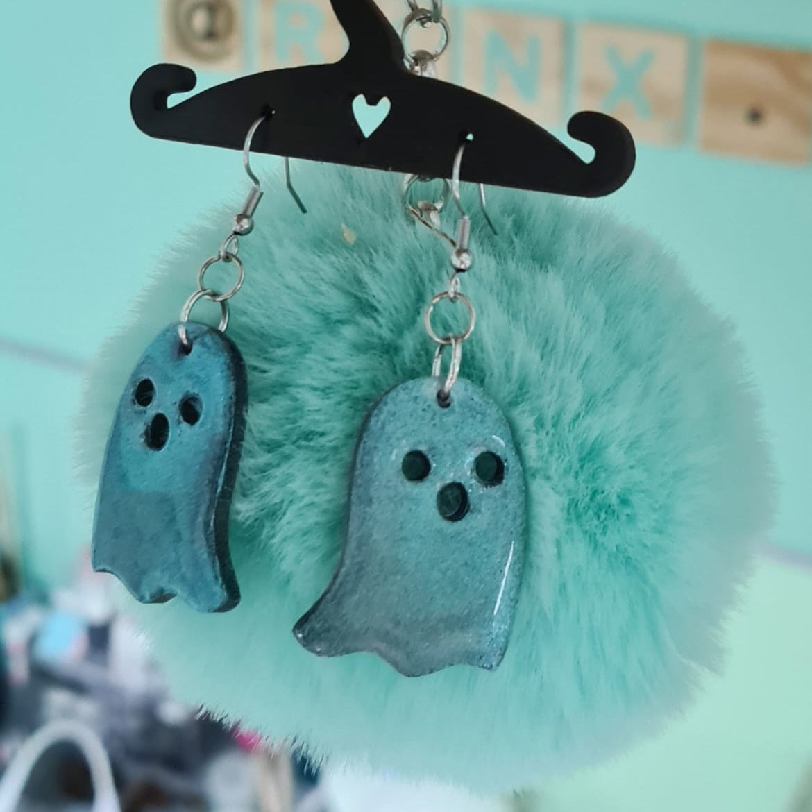 Ghost Earrings Silicone Resin Mould - Keipach