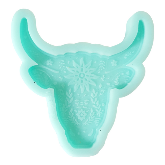 Floral Bull Silicone Resin Mould - Keipach