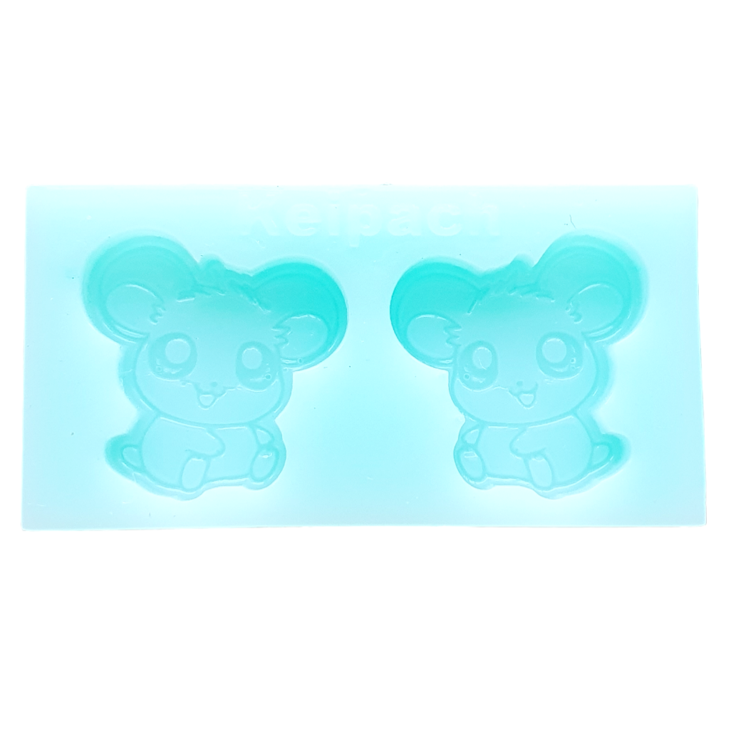 Mouse Studs Silicone Resin Mould - Keipach