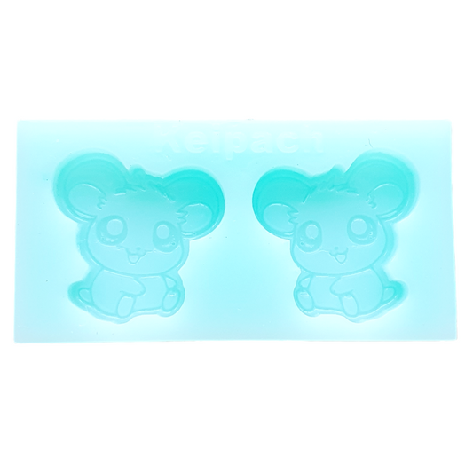Mouse Studs Silicone Resin Mould - Keipach
