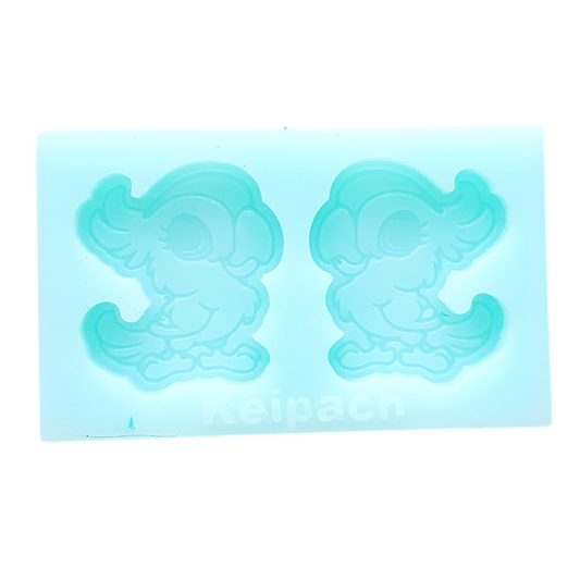 Parrot Studs Silicone Resin Mould - Keipach