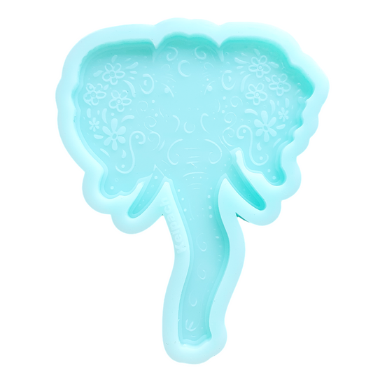 Floral Elephant Silicone Resin Mould - Keipach