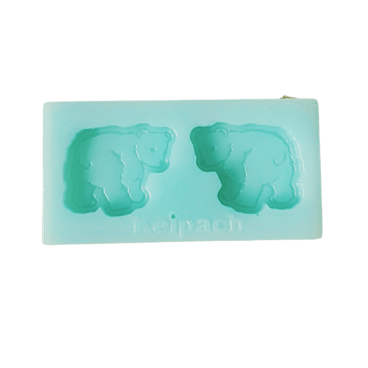 Bear Studs Silicone Resin Mould - Keipach