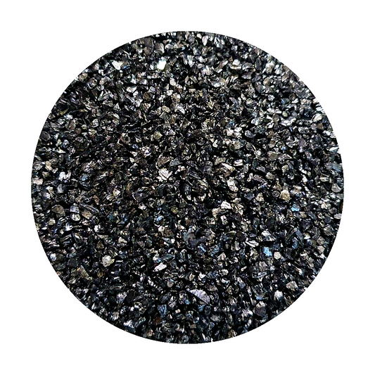 Metallic Glass Chips - Black (Medium) - Keipach