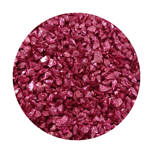 Metallic Glass Chips - Pink (Large) - Keipach