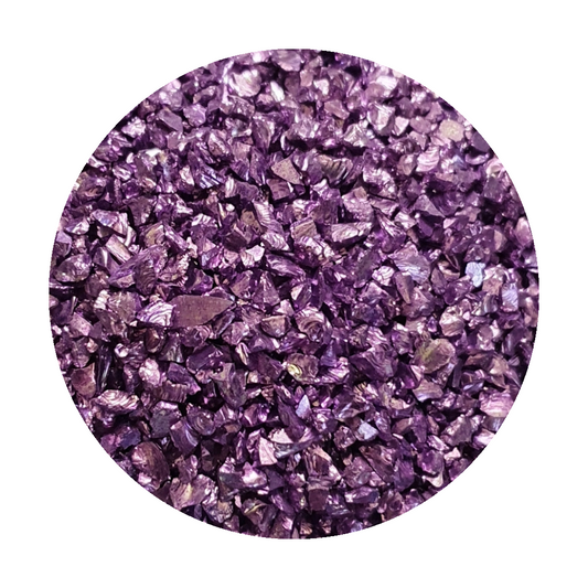 Metallic Glass Chips - Purple (Large) - Keipach