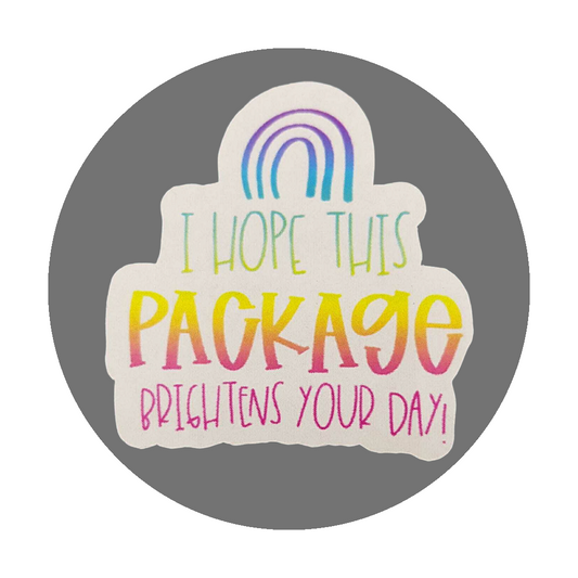 "I hope this package brightens your day!" Stickers (A) - Keipach