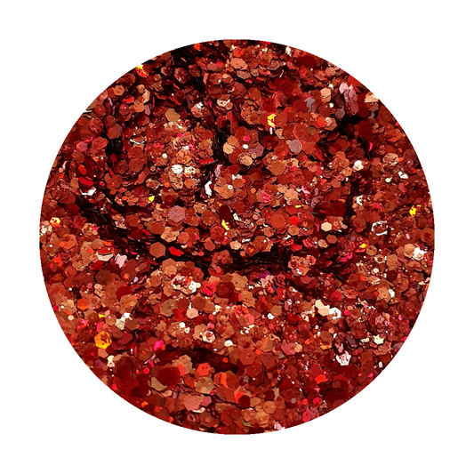 Chunky Holographic Glitter - Ruby - Keipach