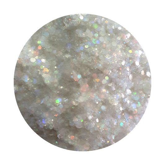 Chunky Holographic Glitter - Snow - Keipach