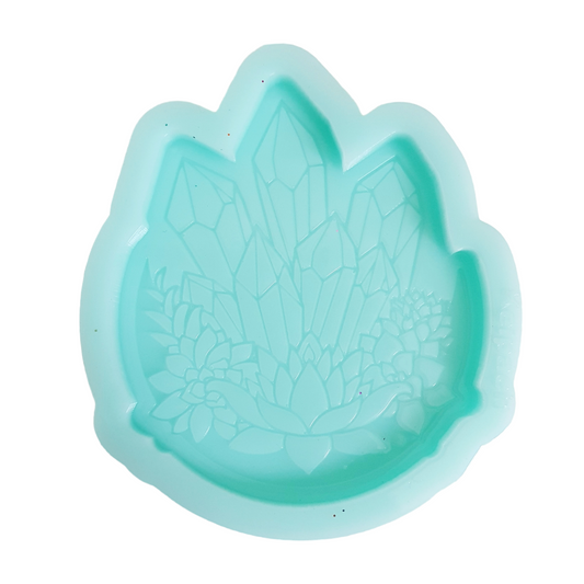 Crystal with Flowers Silicone Resin Mould - Keipach